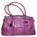 Dooney & Bourke Bags | Dooney & Bourke Magenta Crocodile Embossed Shoulder Bag | Color: Pink | Size: Os