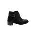 Nina Originals Ankle Boots: Black Shoes - Women's Size 7 1/2 - Round Toe