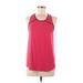 Adidas Active Tank Top: Pink Color Block Activewear - Women's Size Medium