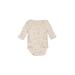 Baby Gap Long Sleeve Onesie: Ivory Floral Motif Bottoms - Size 0-3 Month