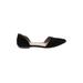 J.Crew Flats: D'Orsay Chunky Heel Casual Black Print Shoes - Women's Size 6 - Pointed Toe