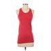 Zyia Active Tank Top Red Print Scoop Neck Tops - Women's Size Small