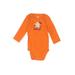 Just One You Made by Carter's Long Sleeve Onesie: Orange Bottoms - Size 9 Month