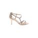 Pelle Moda Heels: Gold Shoes - Women's Size 8 1/2 - Open Toe