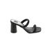 Dolce Vita Heels: Slide Chunky Heel Feminine Black Solid Shoes - Women's Size 10 - Open Toe