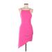 Susana Monaco Casual Dress - Bodycon: Pink Solid Dresses - Women's Size Small