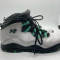 Nike Shoes | Nike Air Jordan 10 Retro 30th Gg White-Verde Sz 2.5y | Color: Green/White | Size: 2.5bb