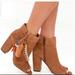 Jessica Simpson Shoes | Jessica Simpson Kailey Canela Brown Suede Leather Booties Sz 6 | Color: Brown | Size: 6