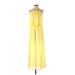 Speechless Casual Dress Halter Sleeveless: Yellow Print Dresses - Women's Size Small