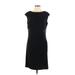 Chaps Casual Dress - Sheath: Black Solid Dresses - Women's Size X-Large