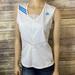 Adidas Tops | Adidas Tank Top L Large White Blue Tennis Fitness Running | Color: White | Size: L