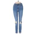 Free People Jeans - Mid/Reg Rise: Blue Bottoms - Women's Size 24