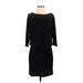 White House Black Market Casual Dress: Black Print Dresses - Women's Size X-Small