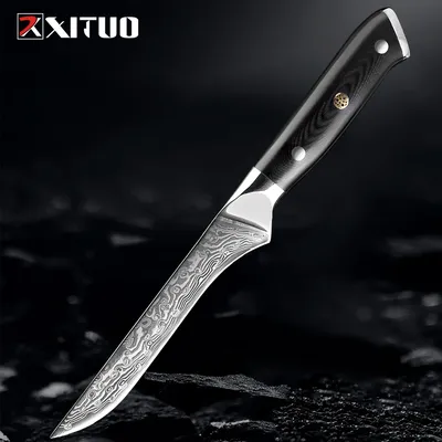 Couteau à désosser Damas VG10 Super lame en acier couteau à filet manche G10 désoCumbria de