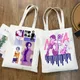 Sacs à main en toile décontractés pour femmes sacs animés japonais sac à main en toile élégant