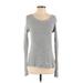 Ann Taylor LOFT Pullover Sweater: Silver Print Tops - Women's Size Small