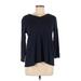 J.Jill Long Sleeve T-Shirt: Blue Tops - Women's Size Medium