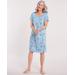 Blair Women's Floral Roses Nightgown - Blue - XL - Womens