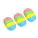 NUOLUX 3pcs Seaweed Bath Sponge Four Colors Oval Bath Brushes Sponges Scrubbers Bathing Tools for Bathroom Home
