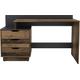 Schreibtisch BYLIVING "Bern, moderner Computertisch" Tische Gr. B/H/T: 112,2 cm x 83,5 cm x 50 cm, braun (old wood, anthrazit, old wood) Schreibtische