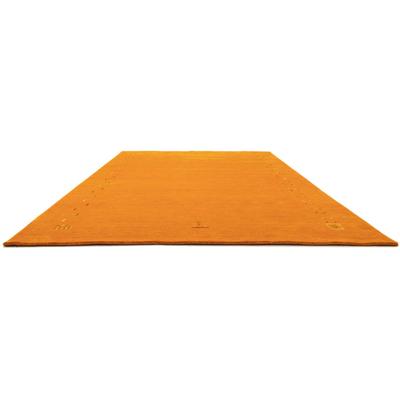 Wollteppich MORGENLAND "GABBEH FEIN FENTH", orange, B:170cm H:18mm L:240cm, Wolle, Teppiche, reine Schurwolle bunte Bordüre, Wohnzimmer Image