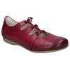Riemchenballerina JOSEF SEIBEL "Fiona 04", Damen, Gr. 38, lila (beerenfarben), Leder, klassisch, Schuhe, Slipper, Sandale, Komfortschuh mit raffiniertem Gummizug