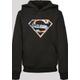 Hoodie F4NT4STIC "F4NT4STIC Kinder Superman Floral Logo 2 with Basic Kids Hoody" Gr. 146/152, schwarz (black) Jungen Sweatshirts Hoodie