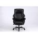 Red Barrel Studio® PU Office Chair in Black | 29 W x 24 D in | Wayfair 91E20D880F7D4978B9AADFED2BE856E1