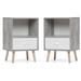 George Oliver Hirofumi Nightstand Wood in Gray/White | 23.8 H x 16 W x 12 D in | Wayfair D84F93AA761B412B8281105E2A4C0049