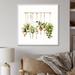 Winston Porter Hanging Houseplants Boho Botanical Watercolor Canvas, Cotton in Green | 24 H x 24 W x 1 D in | Wayfair