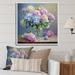 Winston Porter Still Life Vase Hydrangea Bouquet Gentle Pastel I Framed On Canvas Print Canvas, Cotton in Blue/Pink | 30 H x 30 W x 1 D in | Wayfair