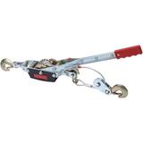 Dual Gear Power Puller with Hooks, Heavy Duty Cable Winch Puller, Large Capacity