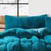 Chunky Bunny Yoga - Coma Inducer® Pillow Sham - Real Teal