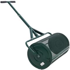 24'' Green Metal Mesh Compost Spreader with T shaped Handle for Planting, Lawn and Garden Care - 47''×24''×13''
