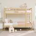 Middlebrook Designs Simple Solid Wood Twin Over Twin Bunk Bed