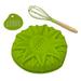 9" Silicone Sunflower Cake Pan with Green Whisk & Scraper