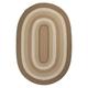 Colonial Mills Racetrack II Reversible Braided Rug Natural Earth 6 x 8 Oval Reversible Made To Order Stain Resistant 6 x 9