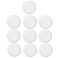 HEMOTON 10PCS Plastic Plant Pot Saucer Lotus Leaf Shape Flowerpot Drip Tray for Garden Balcony (White)