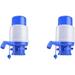 Water Bottles Pump Blue Manual Hand Pressure Drinking Fountain