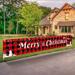 1pc Large Merry Christmas Decoration Banner Xmas Red Buffalo Plaid Hanging Huge Sign Holiday Party Supplies Home Decor For Outdoor Indoor Yard Garden Porch Lawn Christmas Party Decor Supplies