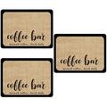 3pcs Multi-function Coffee Mat Convenient Bar Mat Desktop Coffee Maker Mat Home Supply