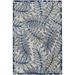 6 X 9 Ivory And Blue Floral Indoor Outdoor Area Rug