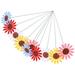 10 Pcs Sunflower Ornaments Flowers Decoration Lawn Ornament Garden Decor Stakes Small Flower