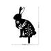 Qepwscx Rabbit Garden Inserts Bunny Decorative Easter Outdoor Signs Black Acrylic Stake Garden Decor Photo Ornaments Rabbit Stakes Rabbit Garden Statue Easter Decoration Clearance