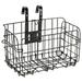 TOYMYTOY Foldable Metal Wire Basket Front Bag Rear Hanging Basket for Mountain Bike Folding Bicycle(Black)