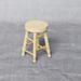 mini furniture model 2Pcs Mini Oak Wood Round Stools Funny Creative Simulation Kitchen Scenery Accessories Mini Furniture Models Toys for Kids Children