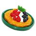 Mini Fruit Tarts Dessert Miniature Bling Decorations for Home Figures Collectibles Child