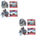 1000 pcs in 2 Sets Adults Jigsaw High Challenge Puzzles Creative Jigsaw Funny Teenagers Puzzle Toy (1pc Monument 1pc Venice)