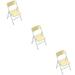 3 PCS Dollhouse Folding Chair Beach Chair DIY Folding Chair Mini Chair Mini House Decoration Child