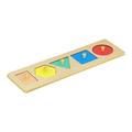 STARTIST Wood Shape Puzzles Wood Knob Puzzle Peg Board Activity Toy Learning Puzzle Grasp Board Sorting Board for Game Early Education